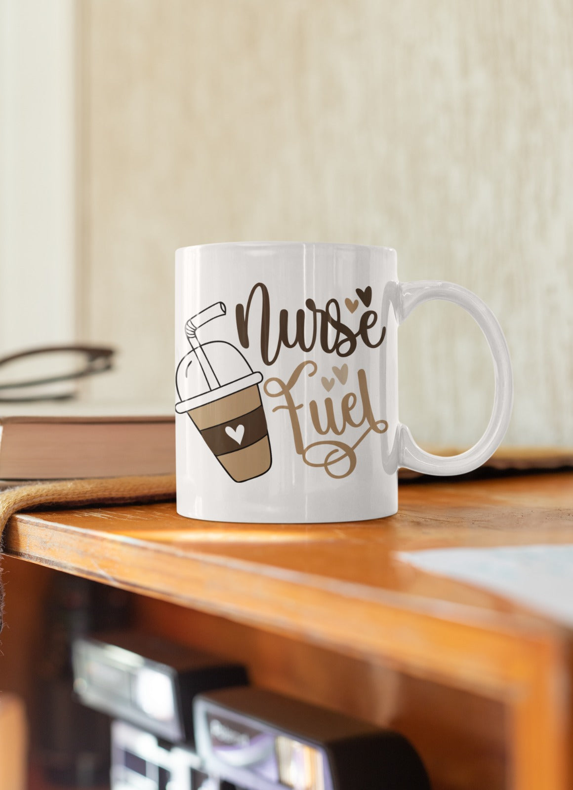 Nurse Fuel Ceramic Mug, Nursing Student Gift, Coffee Cup, RN Graduation Mug, Medical Professional Appreciation,Hospital Worker Mug,Nurse Mug