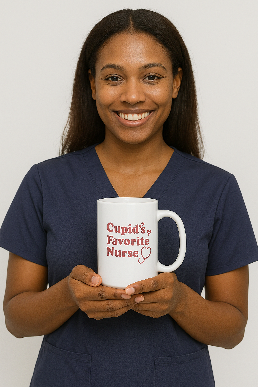 cupid White glossy mug