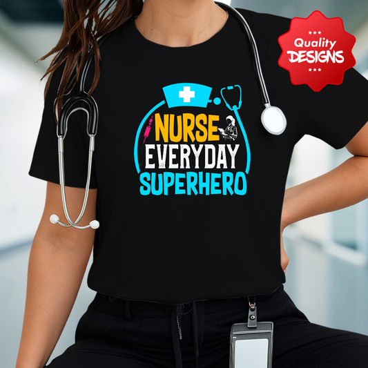 Nurse Superhero Tee - Unisex Jersey Short Sleeve T-Shirt, Gift for Nurses, Hospital Wear, Nurse Appreciation Day Shirt, Fun Healthcare Tee