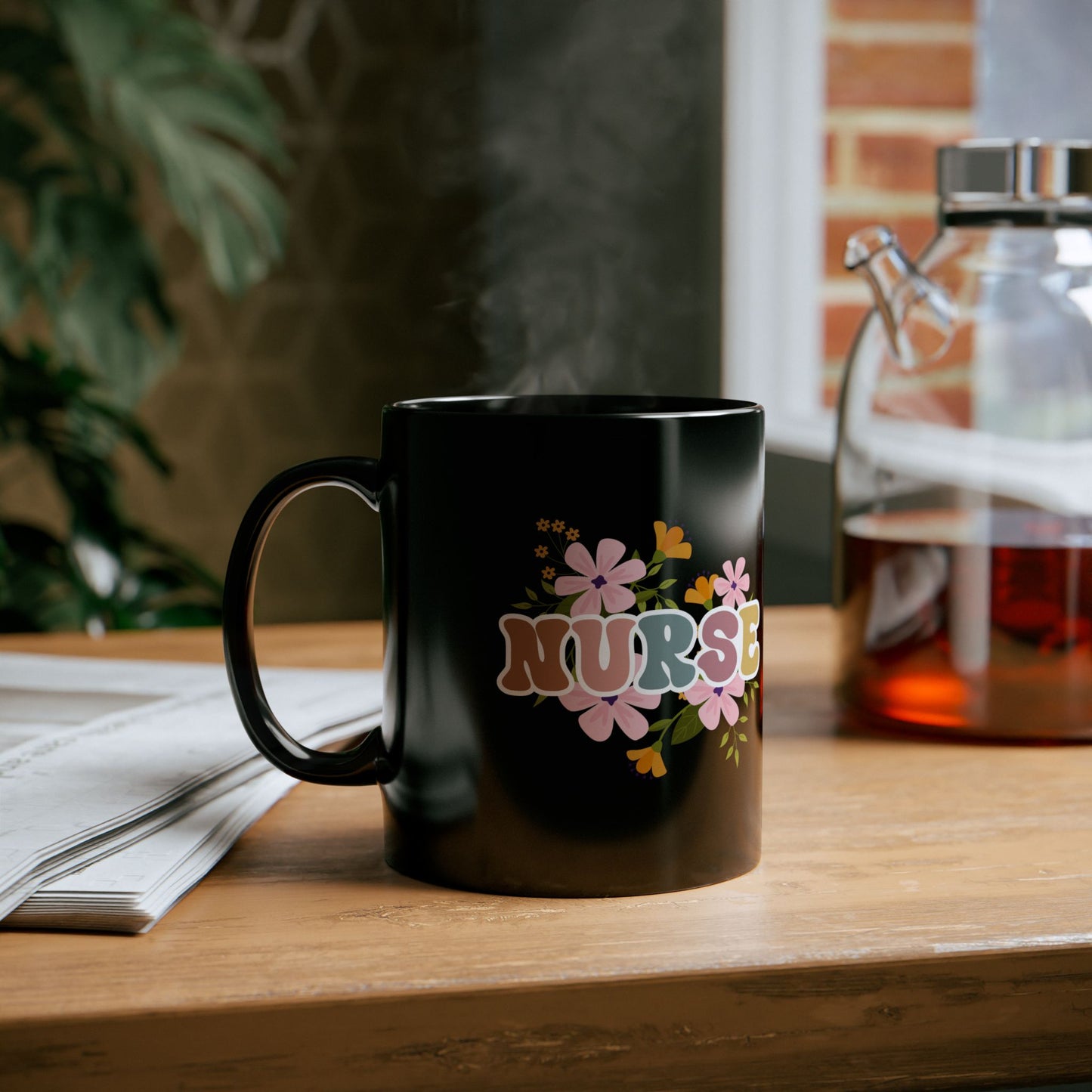 Nurse Mug, Coffee Cup, Nursing Student Gift, Medical Professional Mug, RN Gift, Hospital Mug, Healthcare Worker Cup, Nursing Mug, Black Mug