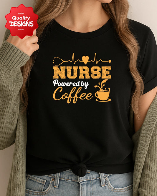 Nurse Coffee Tee, Funny Nursing Shirt, Gift for Nurses, Medical Life Apparel, Healthcare Humor T-Shirt. Nurse Workers