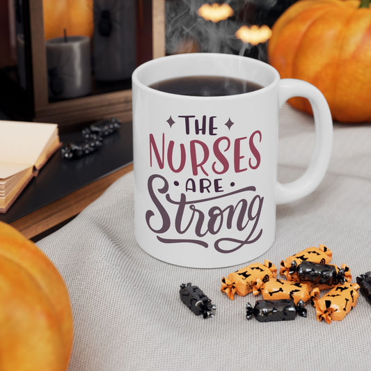 Nurse Appreciation Mug, Celebrate Strength, Gift for Healthcare Workers, Unique Coffee Cup