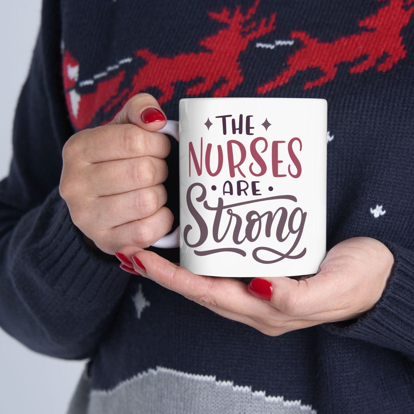 Nurse Appreciation Mug, Celebrate Strength, Gift for Healthcare Workers, Unique Coffee Cup