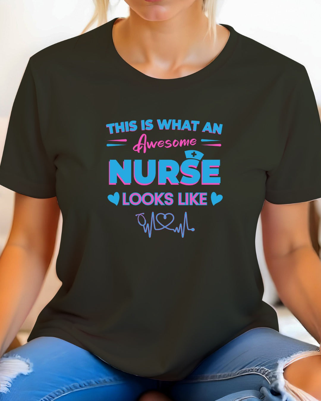 Awesome Nurse Tee, Funny Nurse Shirt, Gift for Healthcare Workers, Nurse Appreciation Day Shirt, Nursing Student Tee
