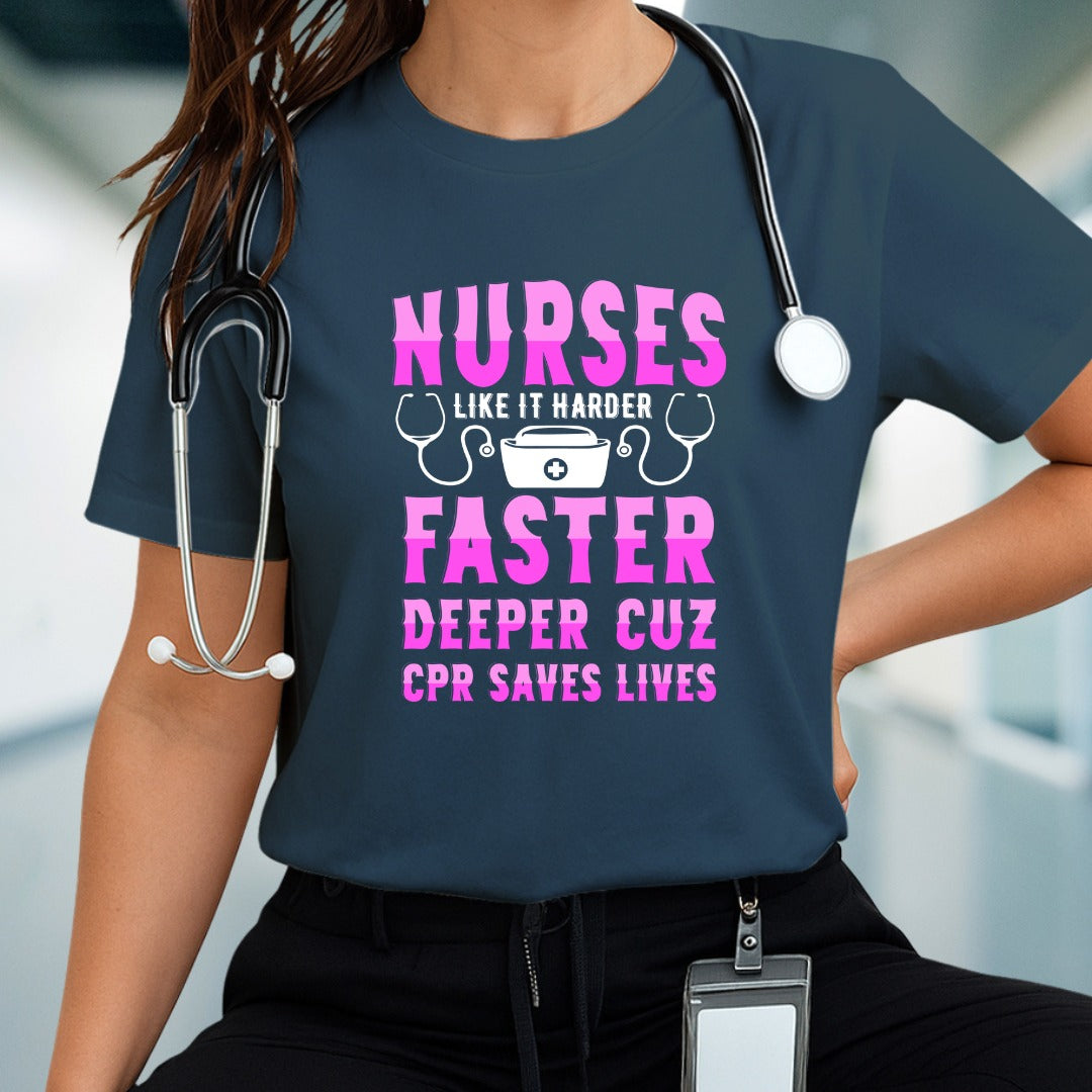 Nurse Life T-Shirt, Funny Nurse T-shirt, CPR Awareness Gift, Medical Staff Apparel, Nursing Shirt, Great for Healthcare Worker, Nurse T-shirt