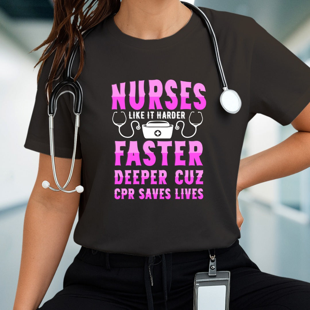 Nurse Life T-Shirt, Funny Nurse T-shirt, CPR Awareness Gift, Medical Staff Apparel, Nursing Shirt, Great for Healthcare Worker, Nurse T-shirt