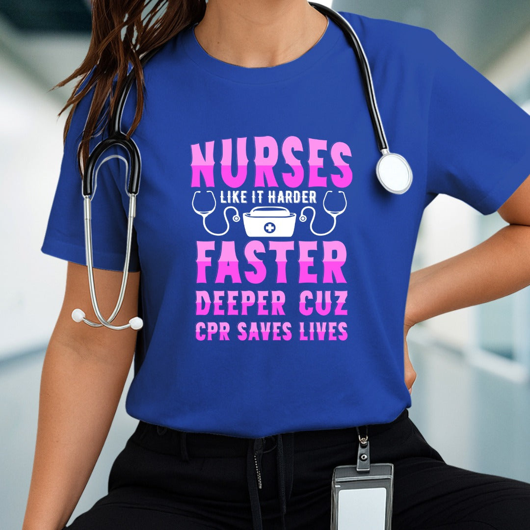 Nurse Life T-Shirt, Funny Nurse T-shirt, CPR Awareness Gift, Medical Staff Apparel, Nursing Shirt, Great for Healthcare Worker, Nurse T-shirt