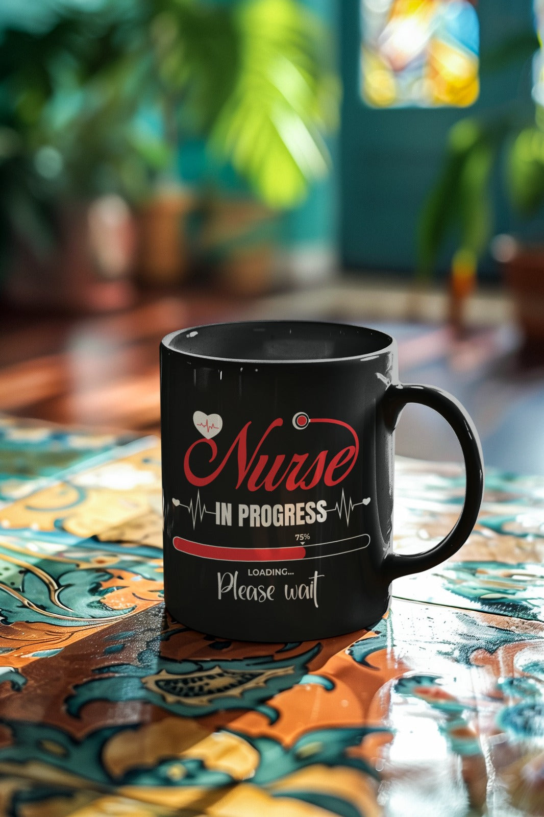 Nurse Mug, Future Nurse Gift, Nursing Student Mug, Black Coffee Cup, Registered Nurse Mug, Nurse Appreciation Gift, Gift For Nurses, Mug