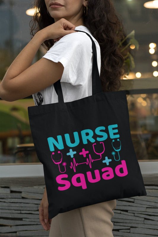 Nurse Squad Tote Bag, Perfect Gift For Nurses, Medical Professionals, Hospital Tote Bag, Nurse Appreciation, Nursing Student Bag, Medical Bag