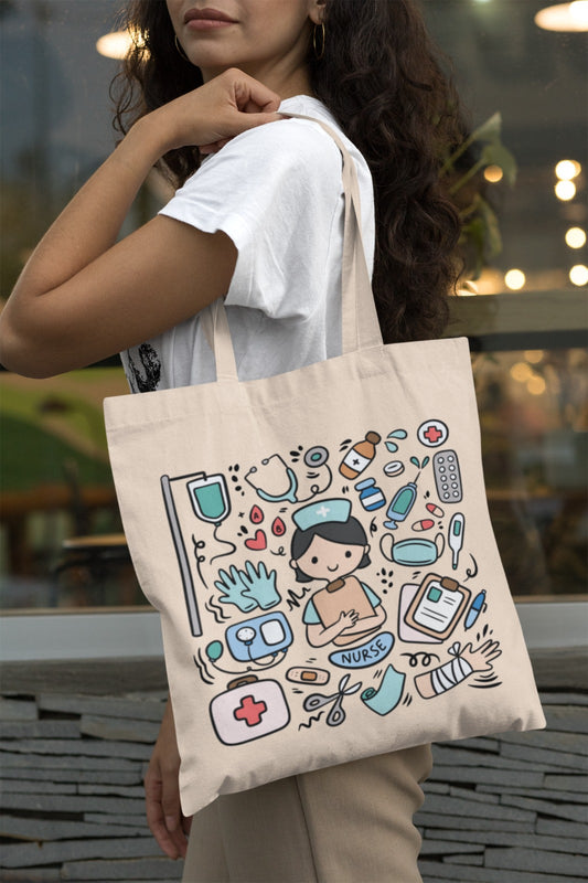 Nurse Tote Bag, Medical Professional Bag, Nursing School Bag, RN Gift, Healthcare Worker Gift, Hospital Tote, Nursing Tote, Gift For Nurses