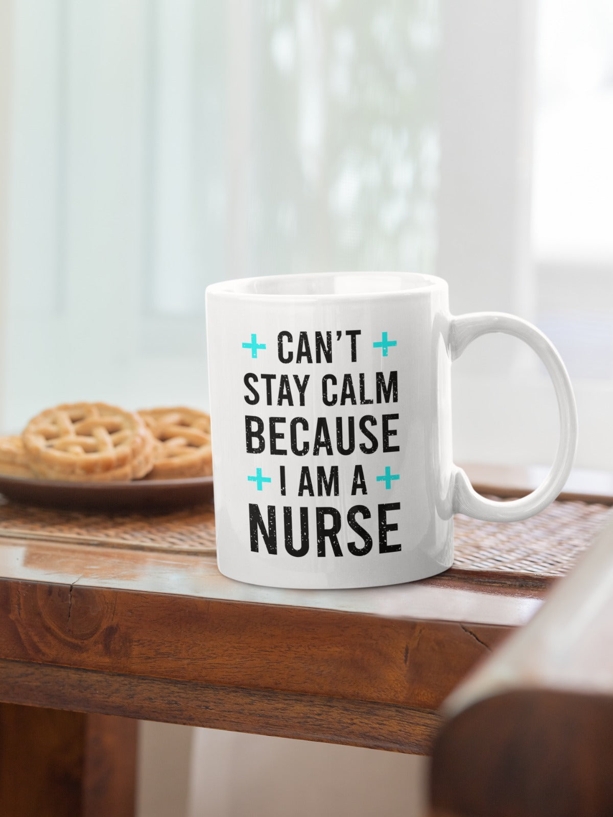 Stay Calm Because I Am a Nurse Shirt, Funny Nurse Gift for RN, LPN, Cute Medical Staff Appreciation Tee, Healthcare Worker Humor Top