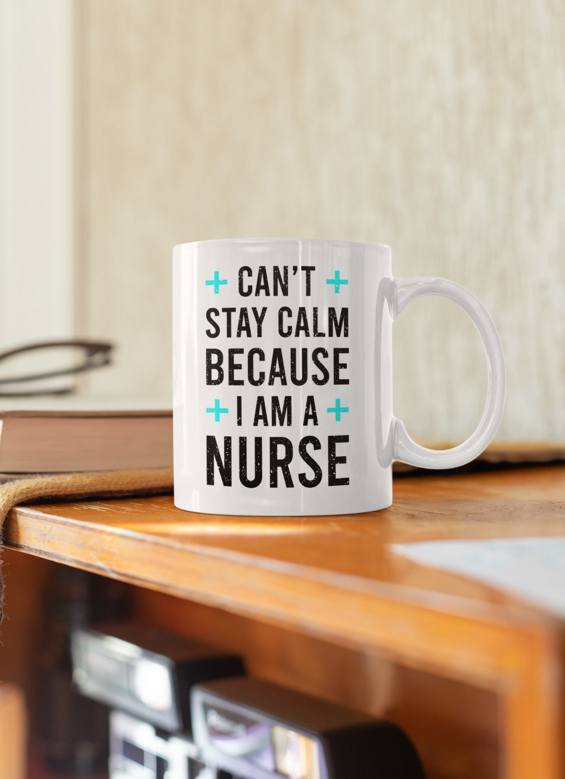 Stay Calm Because I Am a Nurse Shirt, Funny Nurse Gift for RN, LPN, Cute Medical Staff Appreciation Tee, Healthcare Worker Humor Top