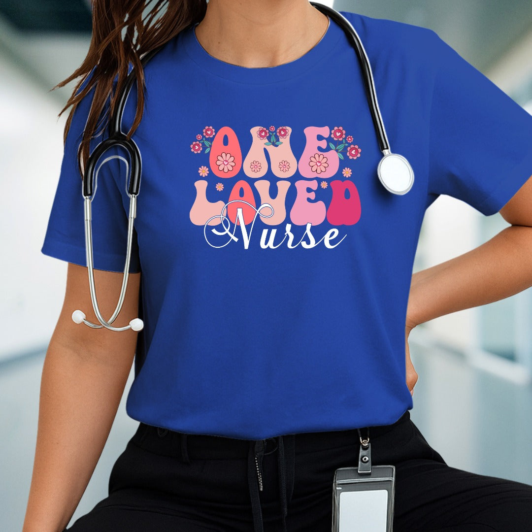 One Loved Nurse T-shirt, Registered Nurse Gift, Cute Nursing Shirt, Medical Nurse Appreciation, Healthcare Worker Top, Nursing Shirt