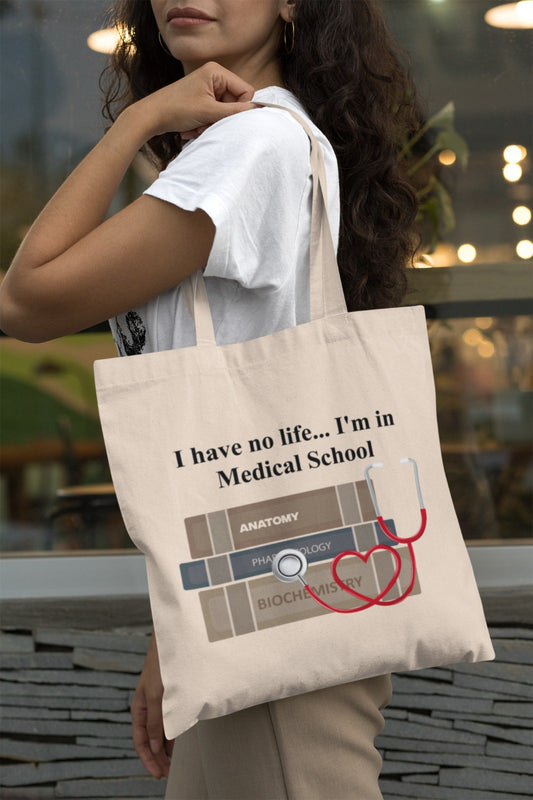 Nurse Tote Bag, Medical School Tote, Gift for Nurse, Nursing Student Gift, Canvas Tote, Everyday Tote Bag, Nursing School Bag, Nursing Tote