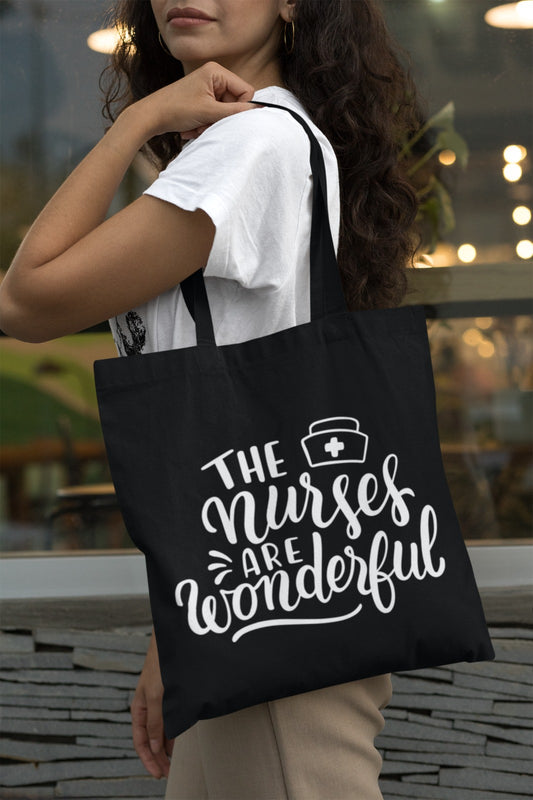 Nurse Cotton Canvas Tote Bag,  Medical Professional Gift, Nursing School Student Tote, Cute Nurse Appreciation Gift, Hospital Bag, Nurse Bag