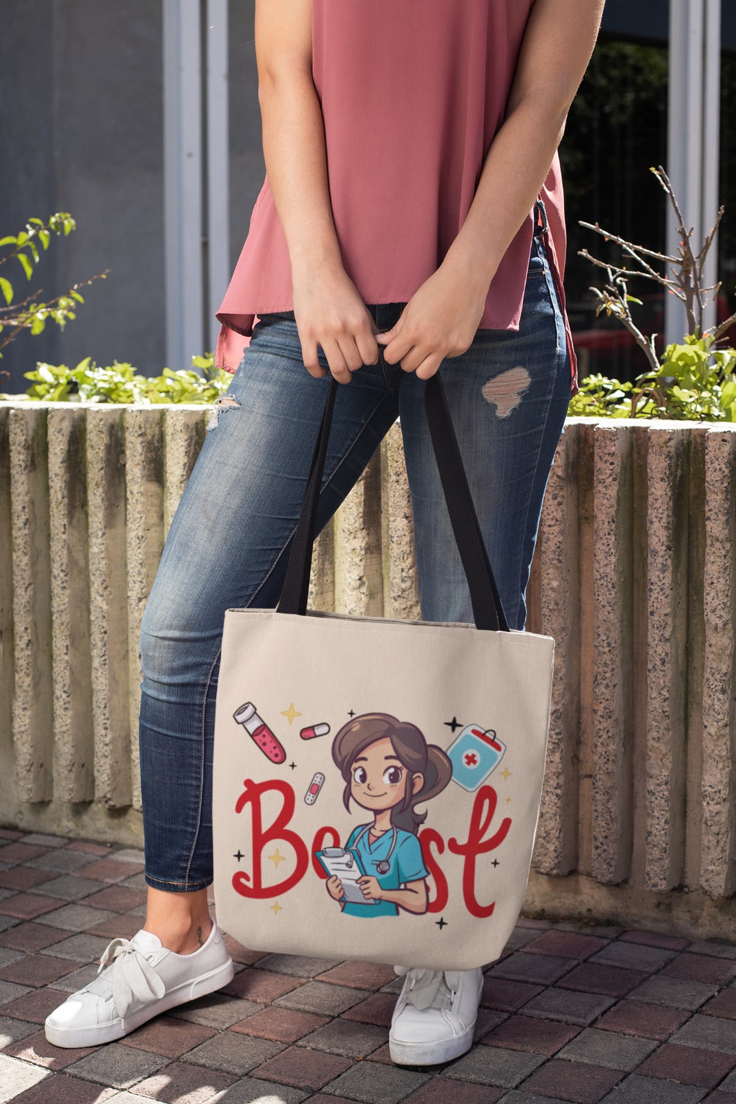 Nurse Tote Bag, Nursing Tote, Gift for Nurse, RN Nurse Bag, Canvas Tote, Nurse Appreciation, Hospital Tote, Nursing Student Bag, Nurse Bag