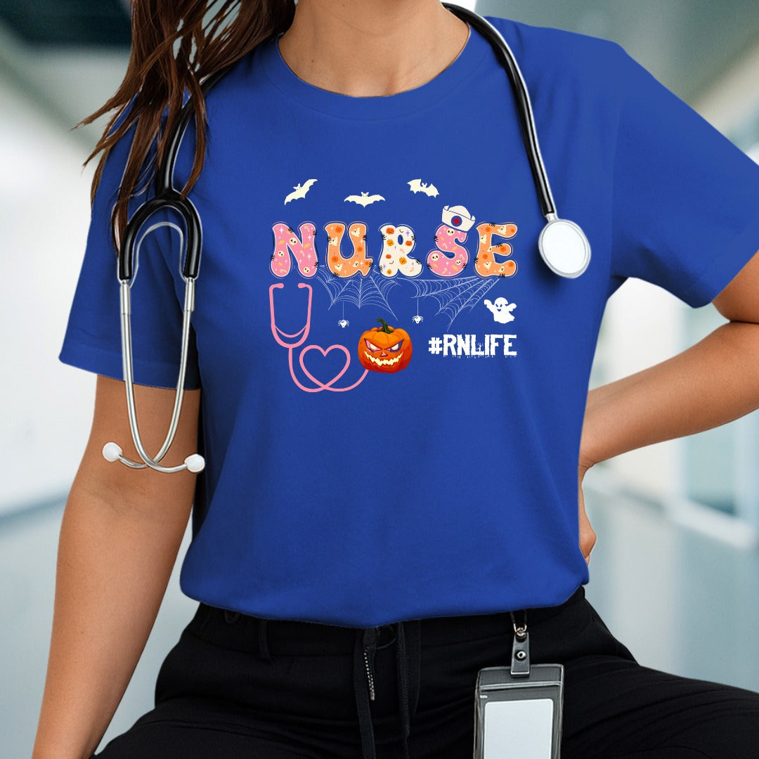 Nurse Halloween T-shirt, Medical Staff Costume Tee, Trick or Treat Shirt, Halloween Party Outfit, Healthcare Worker Gift, Nursing Shirt