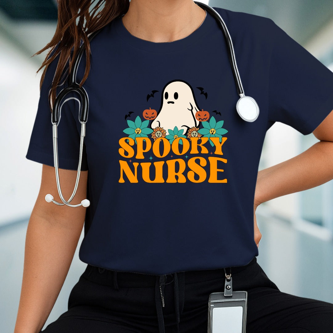 Spooky Nurse T-shirt, Halloween T-shirt, Nurse Costume Tee, Scary Medical Shirt, Creepy Healthcare Top, Nursing Shirt, Nurse Apparel