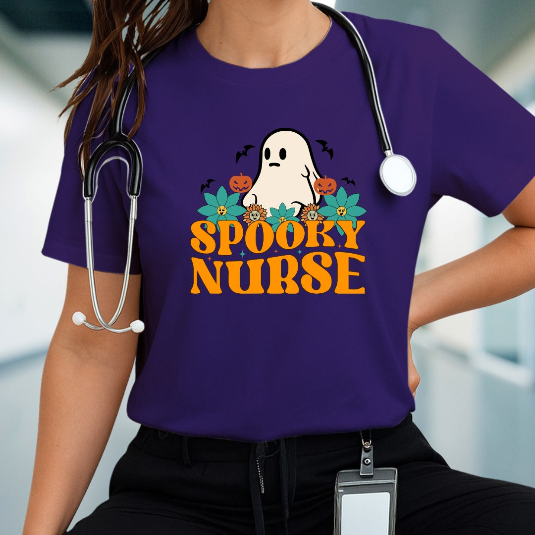 Spooky Nurse T-shirt, Halloween T-shirt, Nurse Costume Tee, Scary Medical Shirt, Creepy Healthcare Top, Nursing Shirt, Nurse Apparel