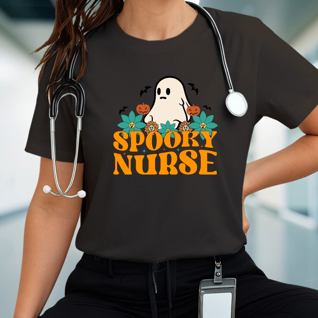 Spooky Nurse T-shirt, Halloween T-shirt, Nurse Costume Tee, Scary Medical Shirt, Creepy Healthcare Top, Nursing Shirt, Nurse Apparel