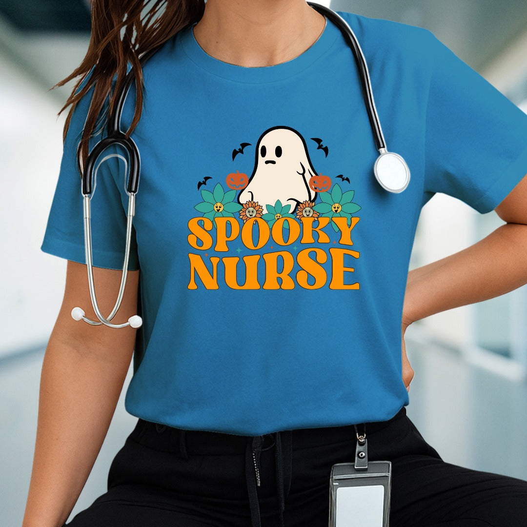 Spooky Nurse T-shirt, Halloween T-shirt, Nurse Costume Tee, Scary Medical Shirt, Creepy Healthcare Top, Nursing Shirt, Nurse Apparel