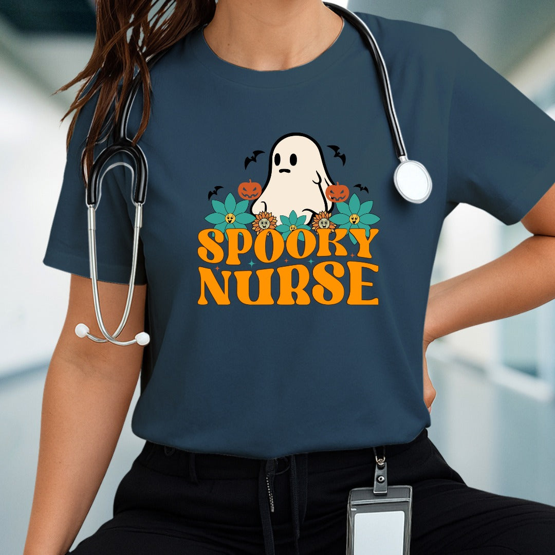 Spooky Nurse T-shirt, Halloween T-shirt, Nurse Costume Tee, Scary Medical Shirt, Creepy Healthcare Top, Nursing Shirt, Nurse Apparel