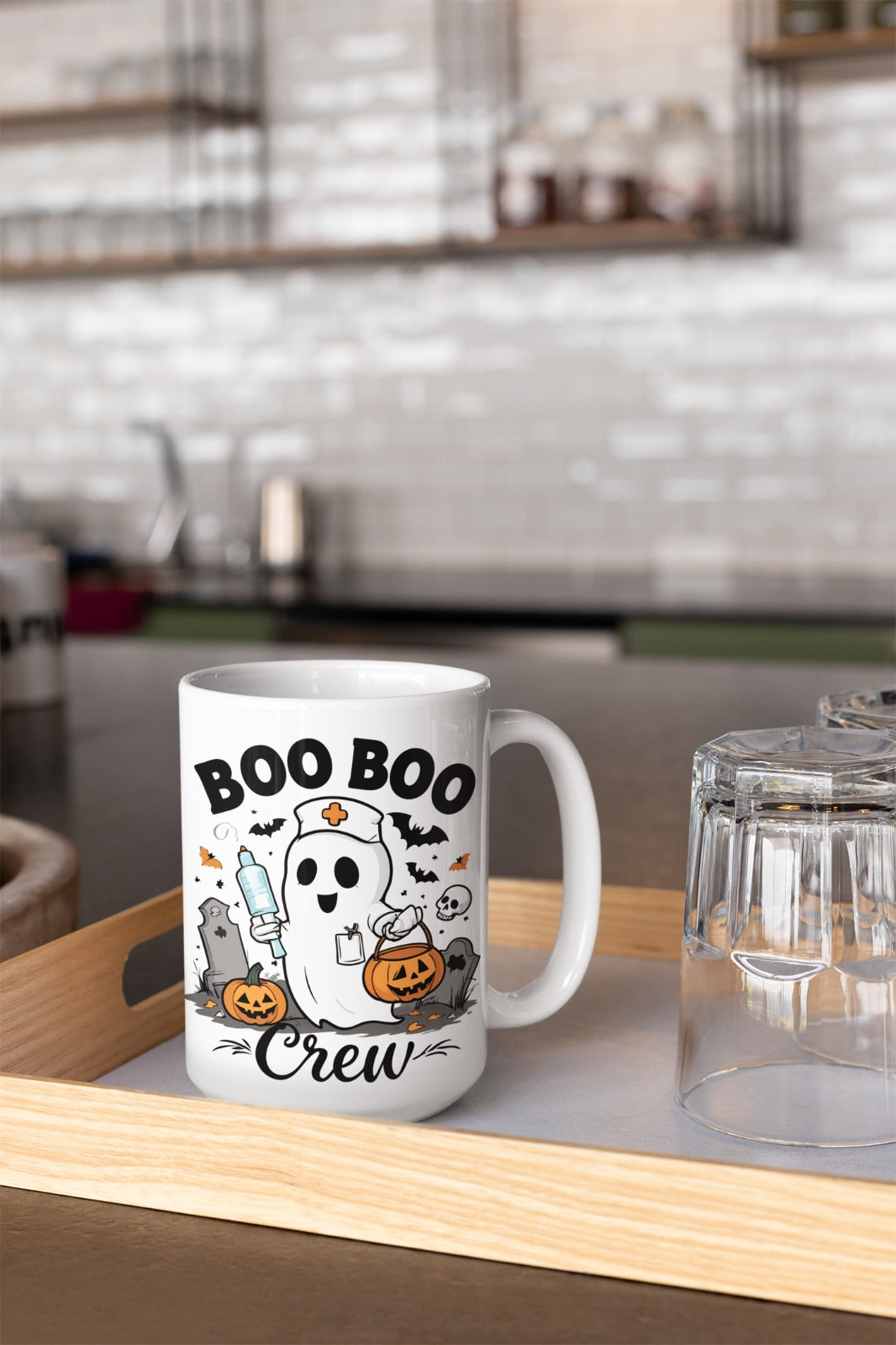 Spooky Halloween Nurse  Mug, Funny Scary Coffee Mug, Gift for Nurse, Halloween Decor, 11oz 15oz, Nursing Mug,Nursing Student Gift,Horror Mug