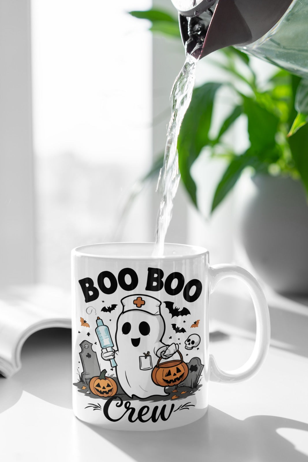 Spooky Halloween Nurse  Mug, Funny Scary Coffee Mug, Gift for Nurse, Halloween Decor, 11oz 15oz, Nursing Mug,Nursing Student Gift,Horror Mug
