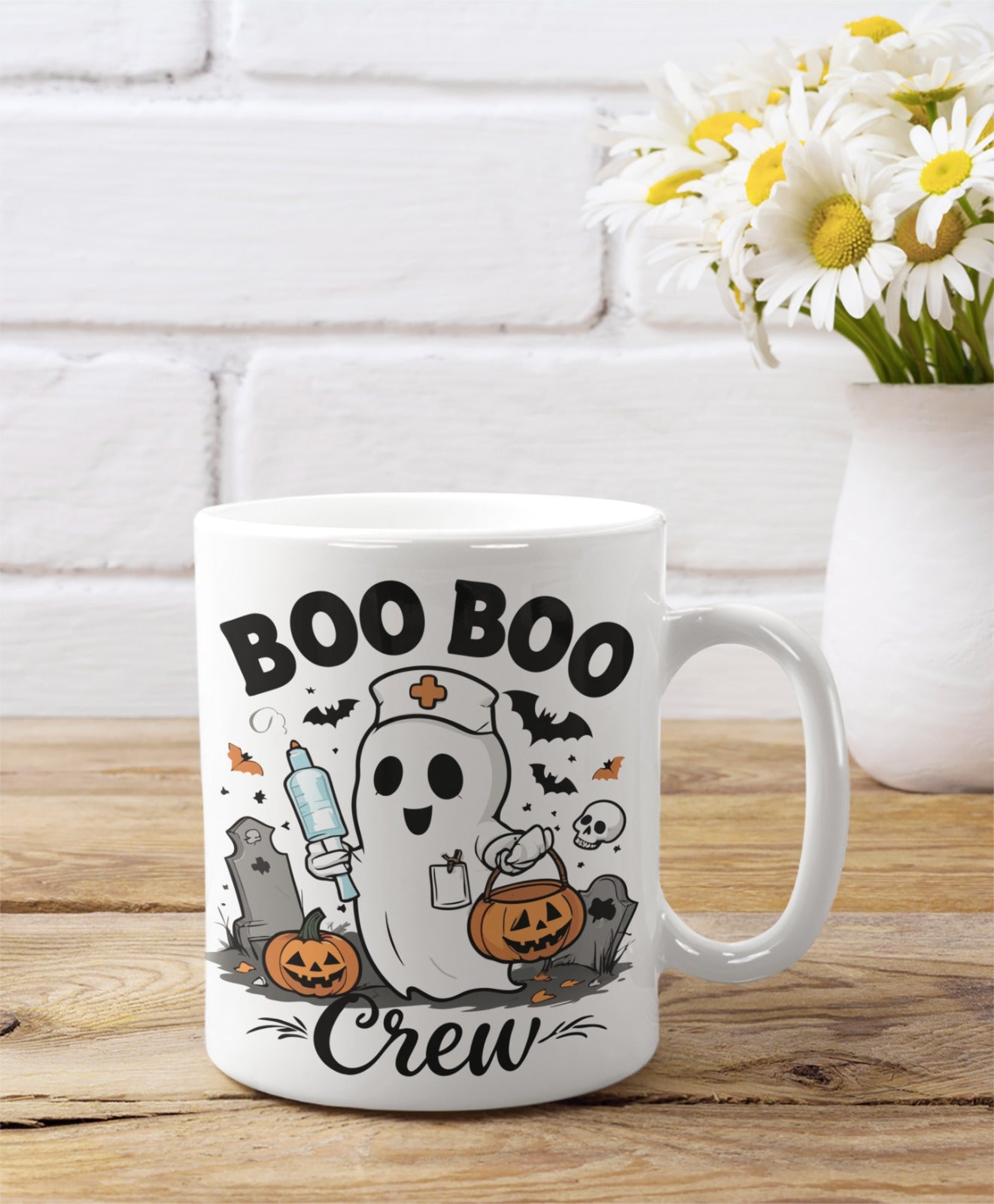 Spooky Halloween Nurse  Mug, Funny Scary Coffee Mug, Gift for Nurse, Halloween Decor, 11oz 15oz, Nursing Mug,Nursing Student Gift,Horror Mug