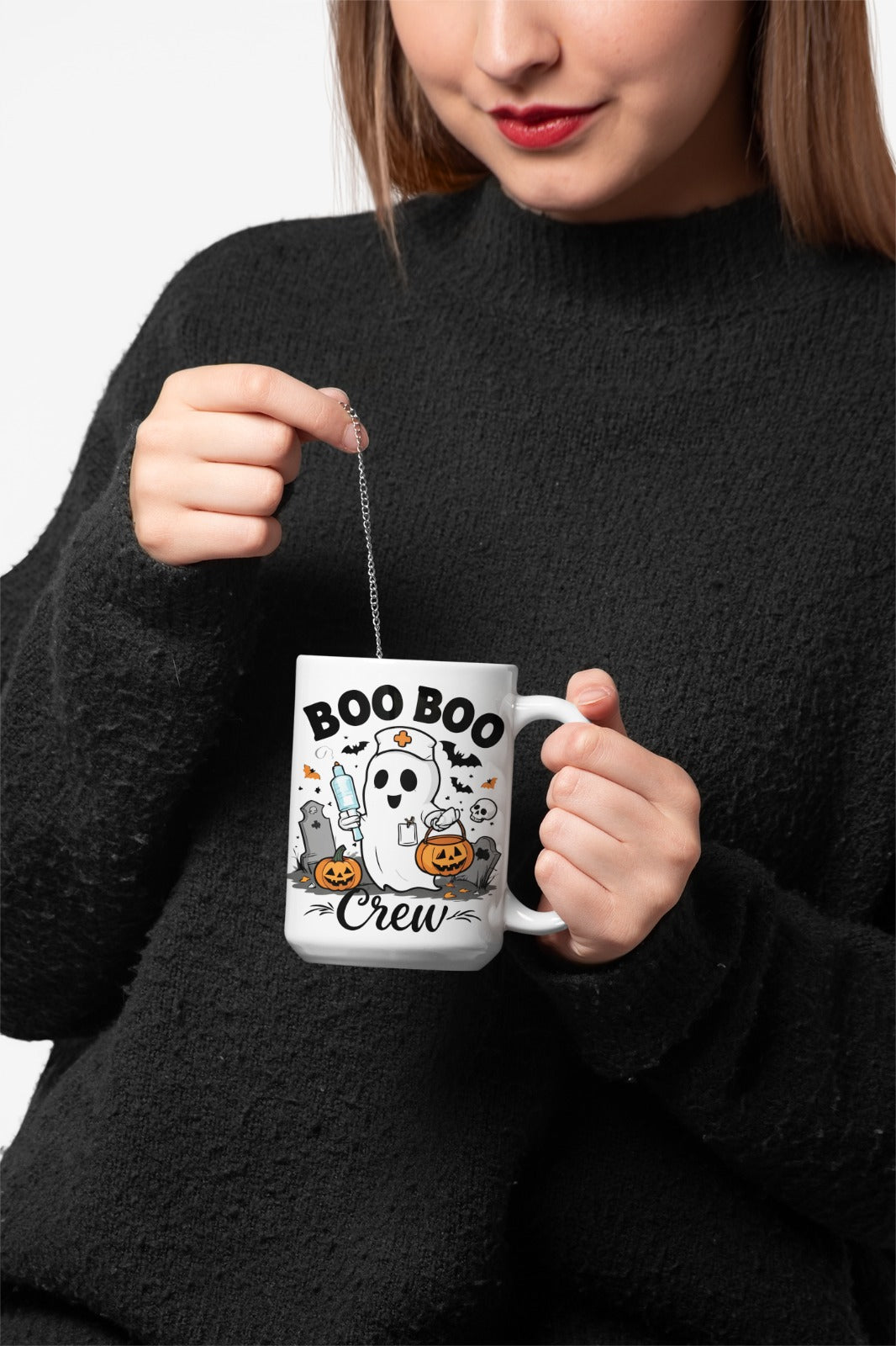 Spooky Halloween Nurse  Mug, Funny Scary Coffee Mug, Gift for Nurse, Halloween Decor, 11oz 15oz, Nursing Mug,Nursing Student Gift,Horror Mug