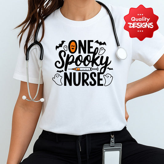 pooky Nurse Tshirt, Halloween Costume Tee, Scary Medical Shirt, Creepy Healthcare Top, Horror RN Apparel, Nursing Shirt, Cute Nurse Shirt