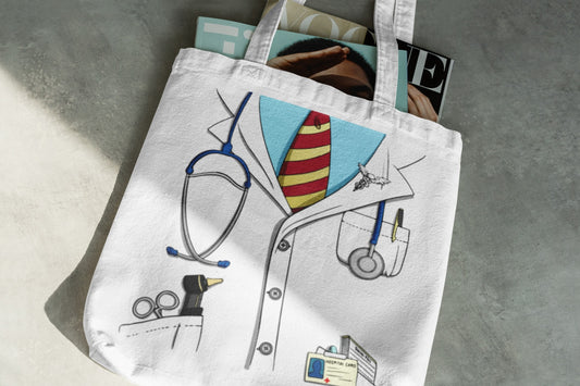 Doctor's Tote Bag, Medical Student Gift, Nurse Appreciation, Healthcare Professional Bag, Funny Medical Tote