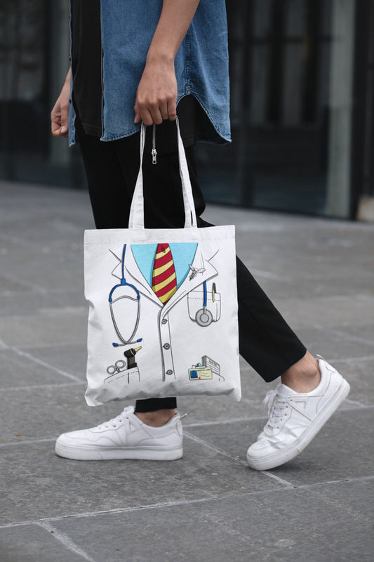 Doctor's Tote Bag, Medical Student Gift, Nurse Appreciation, Healthcare Professional Bag, Funny Medical Tote
