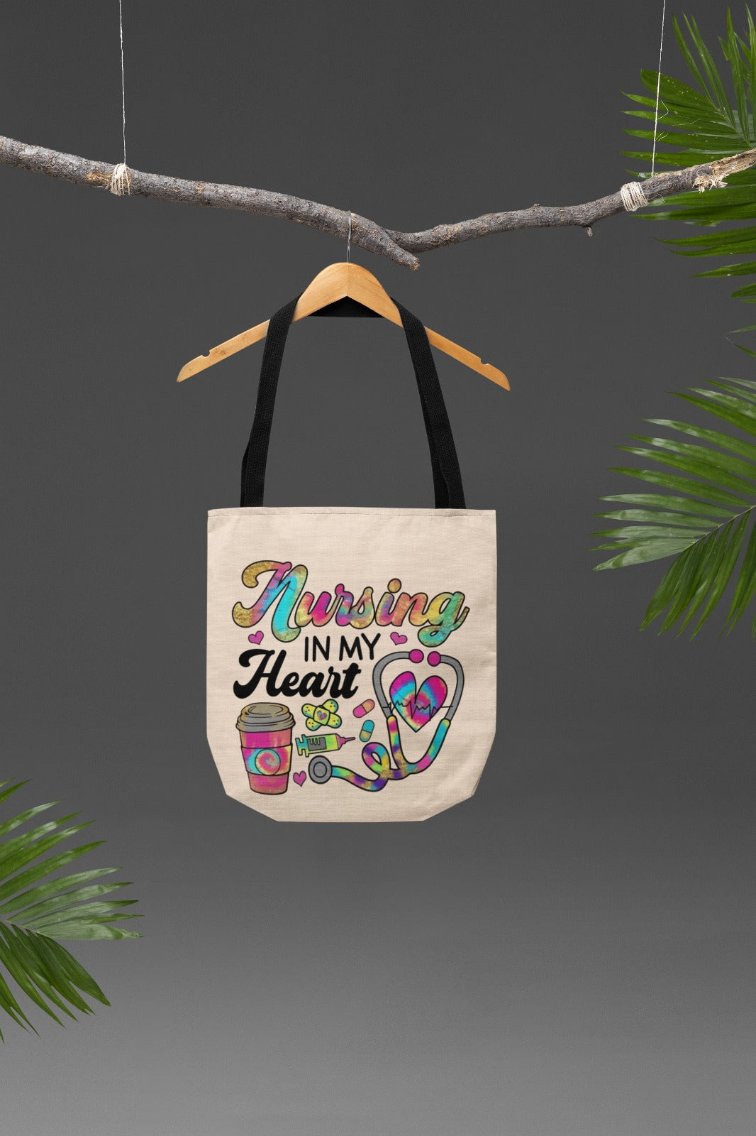 Nursing Heart Tote Bag - Gift for Nurses, Eco-Friendly Bag, Nursing Student Essentials, Medical Profession Tote, Heartfelt Appreciation