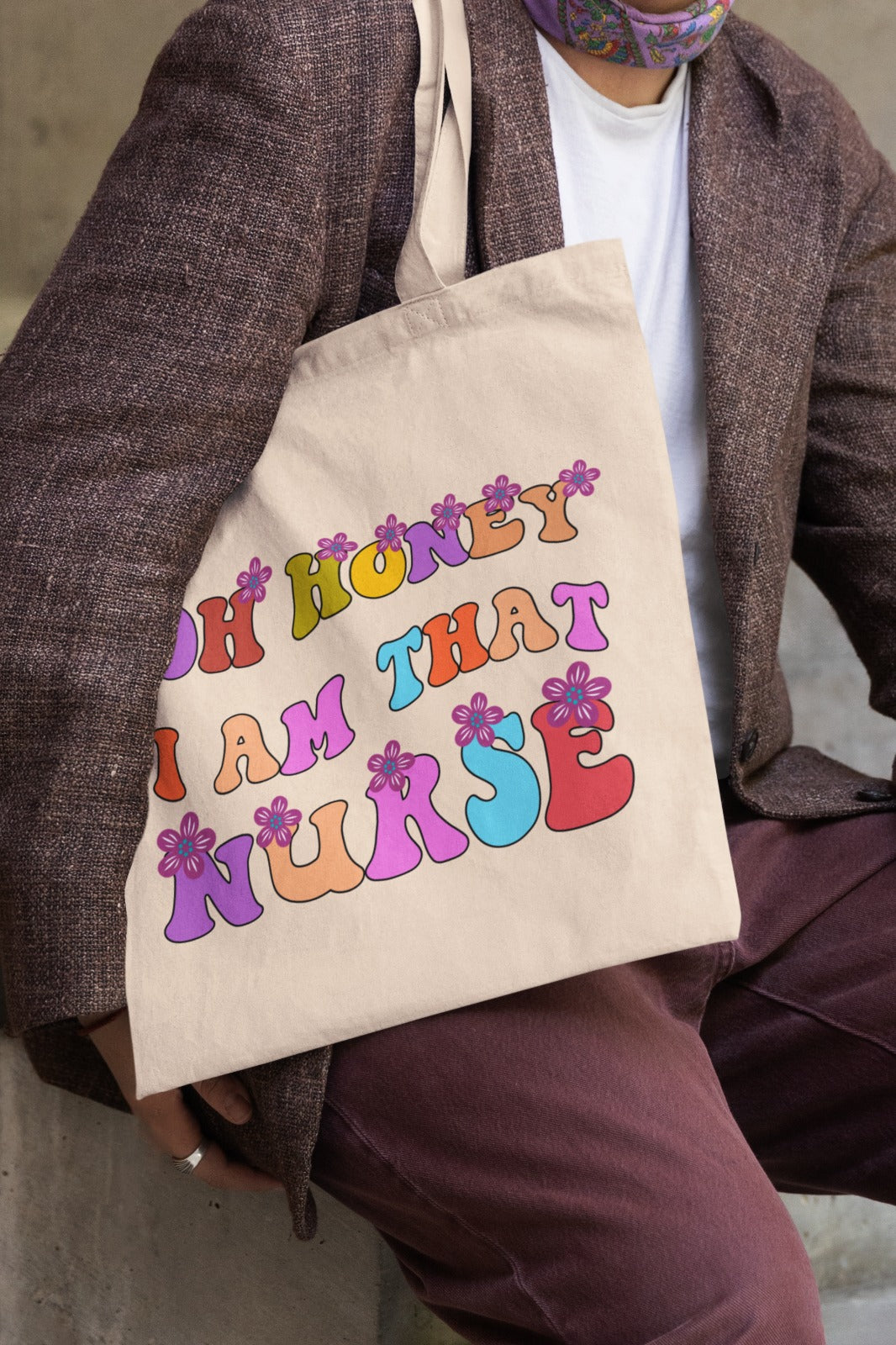 Nurse Tote Bag - Oh Honey I Am That Nurse, Funny Gift for Nurse, Cute Nurse Bag, Canvas Shopping Bag, Appreciation Gift for Healthcare [...]