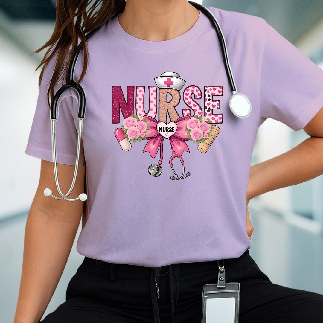 Cute Nurse Short Sleeve Tee - Perfect Gift for Nursing Graduates, Healthcare Workers, Nurse Appreciation Week, Medical Professionals, [...]