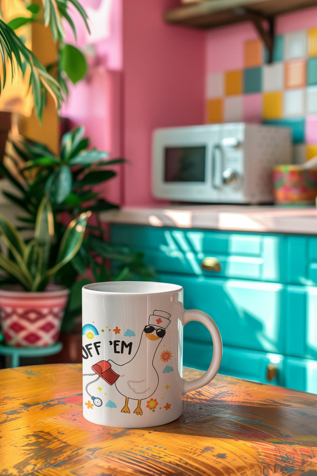 Nurse-Themed Ceramic Mug – Cute Cuffing Season Design, Gift for Healthcare Workers, Fun Coffee Cup, 11oz & 15oz Sizes