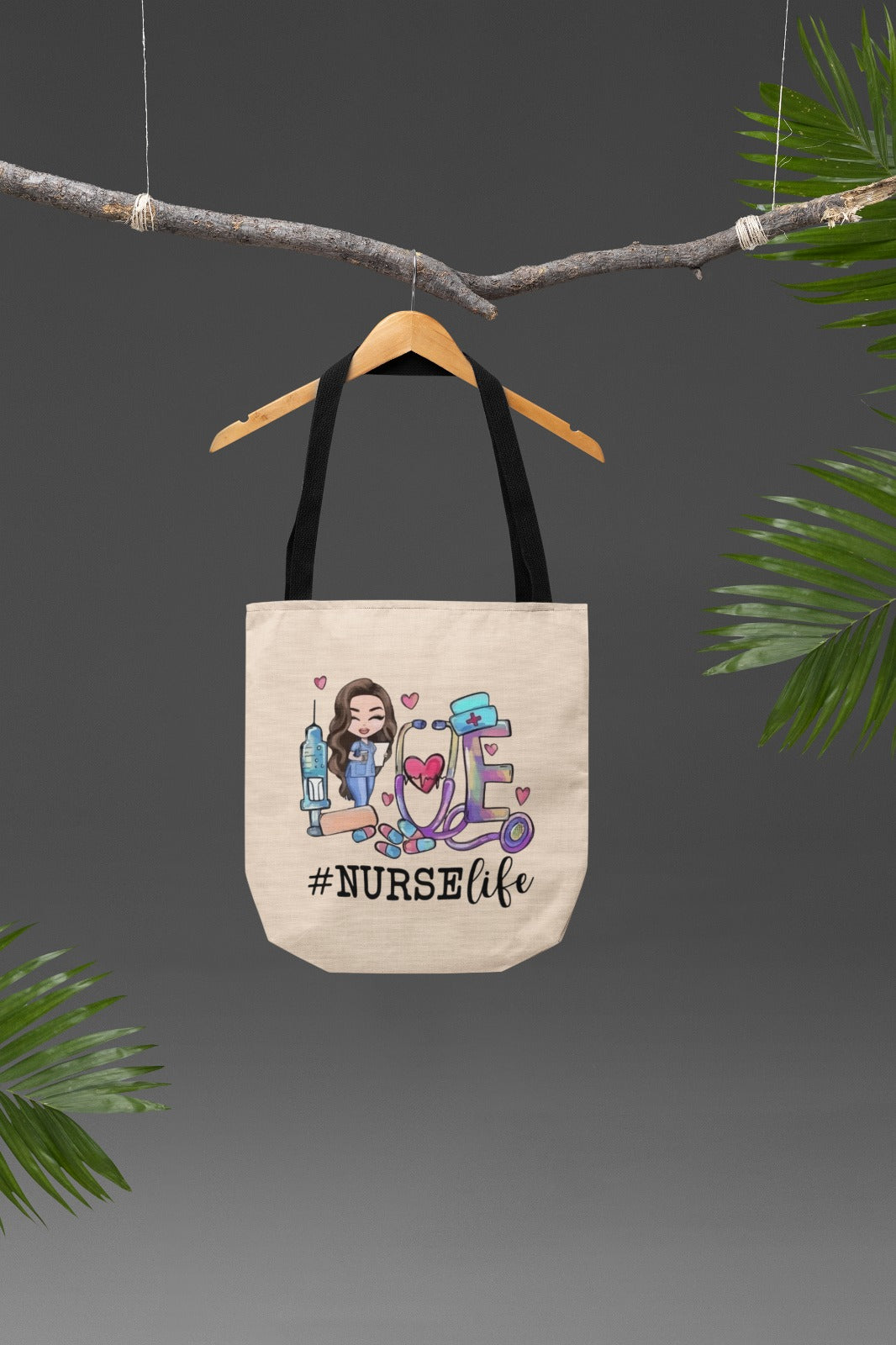 Nurse Life Cotton Canvas Tote Bag - Perfect Gift for Healthcare Heroes