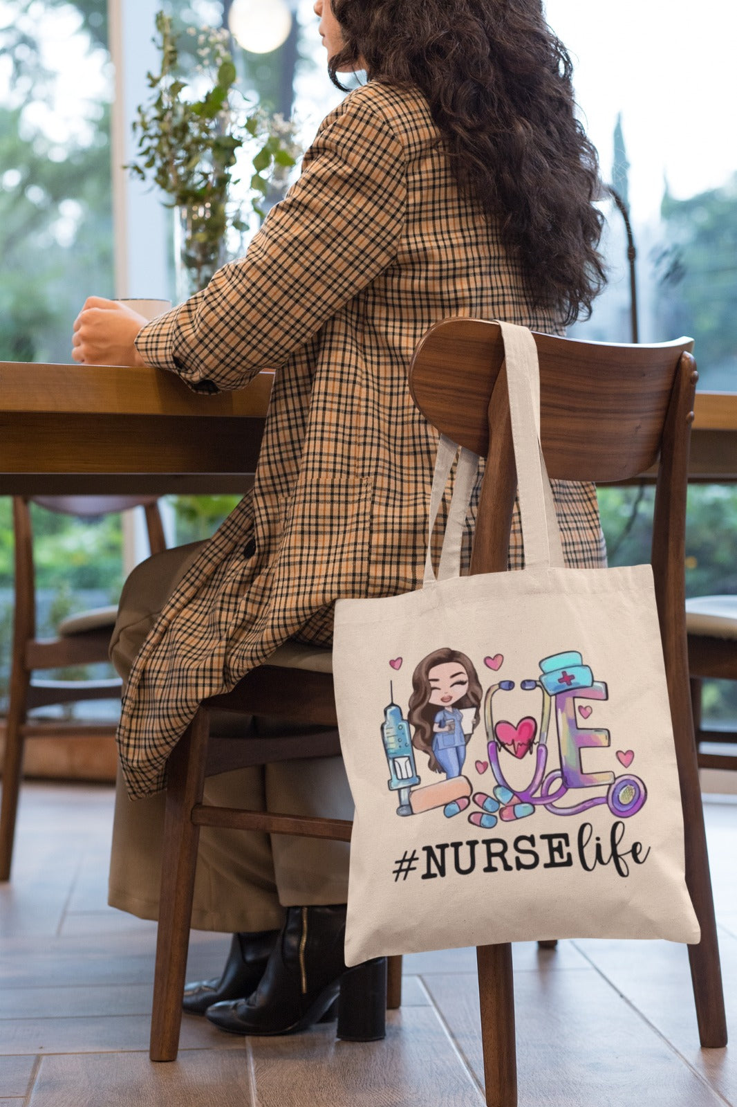 Nurse Life Cotton Canvas Tote Bag - Perfect Gift for Healthcare Heroes