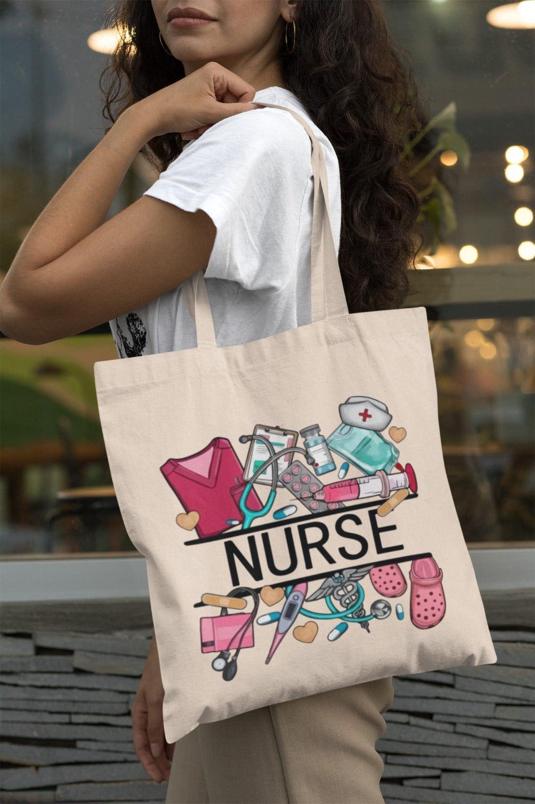 Nurse Appreciation Cotton Canvas Tote Bag