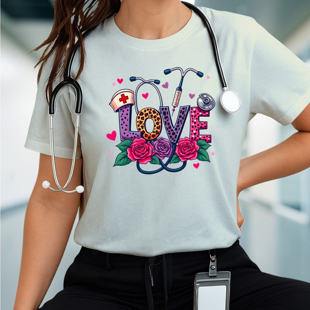 Love Floral Unisex Jersey Tee