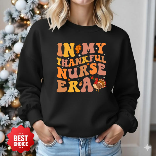 Thankful Nurse Unisex Crewneck Sweatshirt
