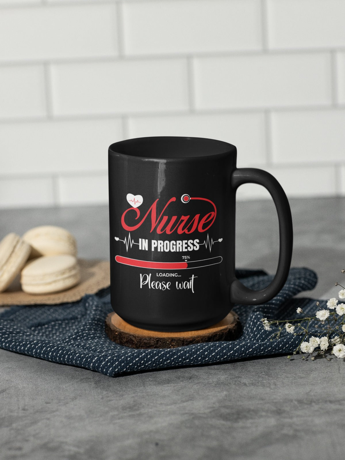 Nurse Mug, Future Nurse Gift, Nursing Student Mug, Black Coffee Cup, Registered Nurse Mug, Nurse Appreciation Gift, Gift For Nurses, Mug