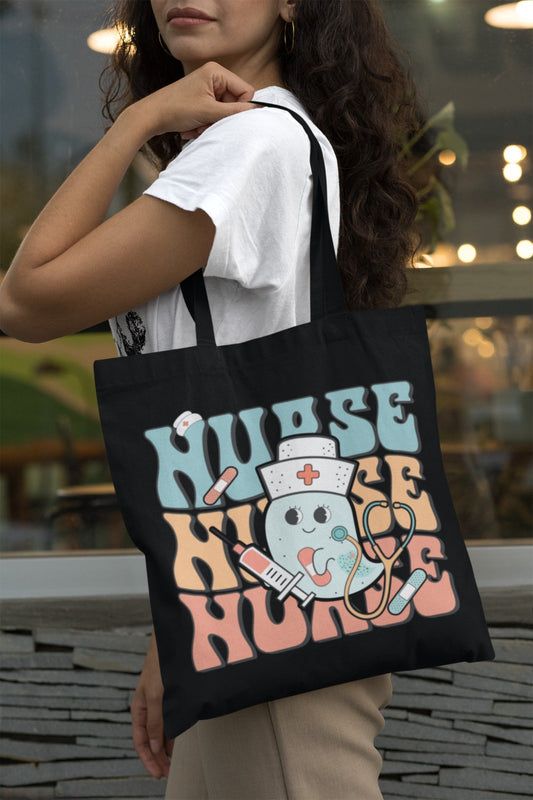 Nurse Tote Bag, Medical Professional Canvas Tote, RN Appreciation Gift, Healthcare Worker Tote, Nurse Graduation , Hospital Bag, Nursing Bag