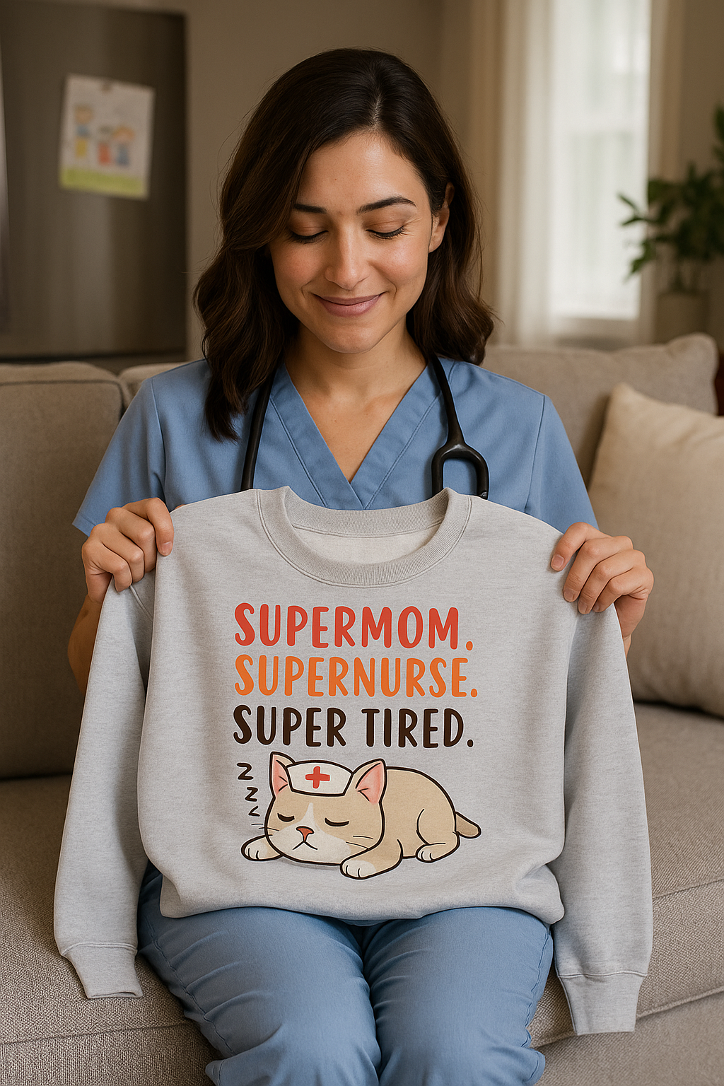 super Mom Crewneck sweatshirt